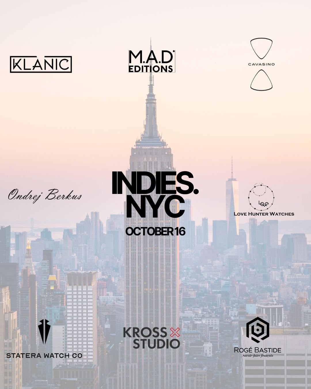 Indies.NYC: The Watchmaking Soiree Returns to New York