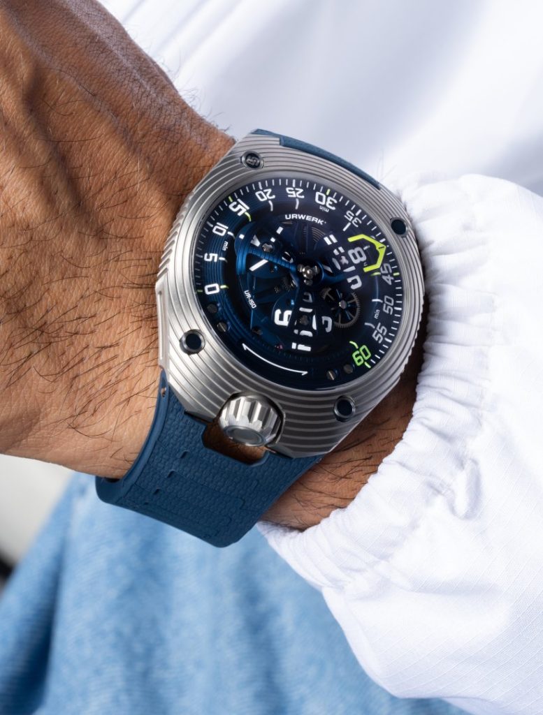 URWERK Unveils the Dazzling UR-150 Blue Scorpion