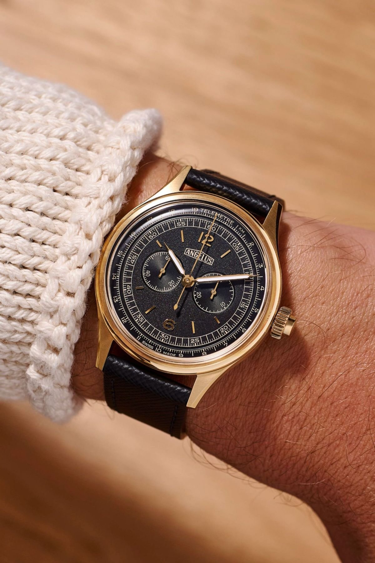 Angelus and Massena LAB Craft a Golden Wonder: The Chronographe Télémètre