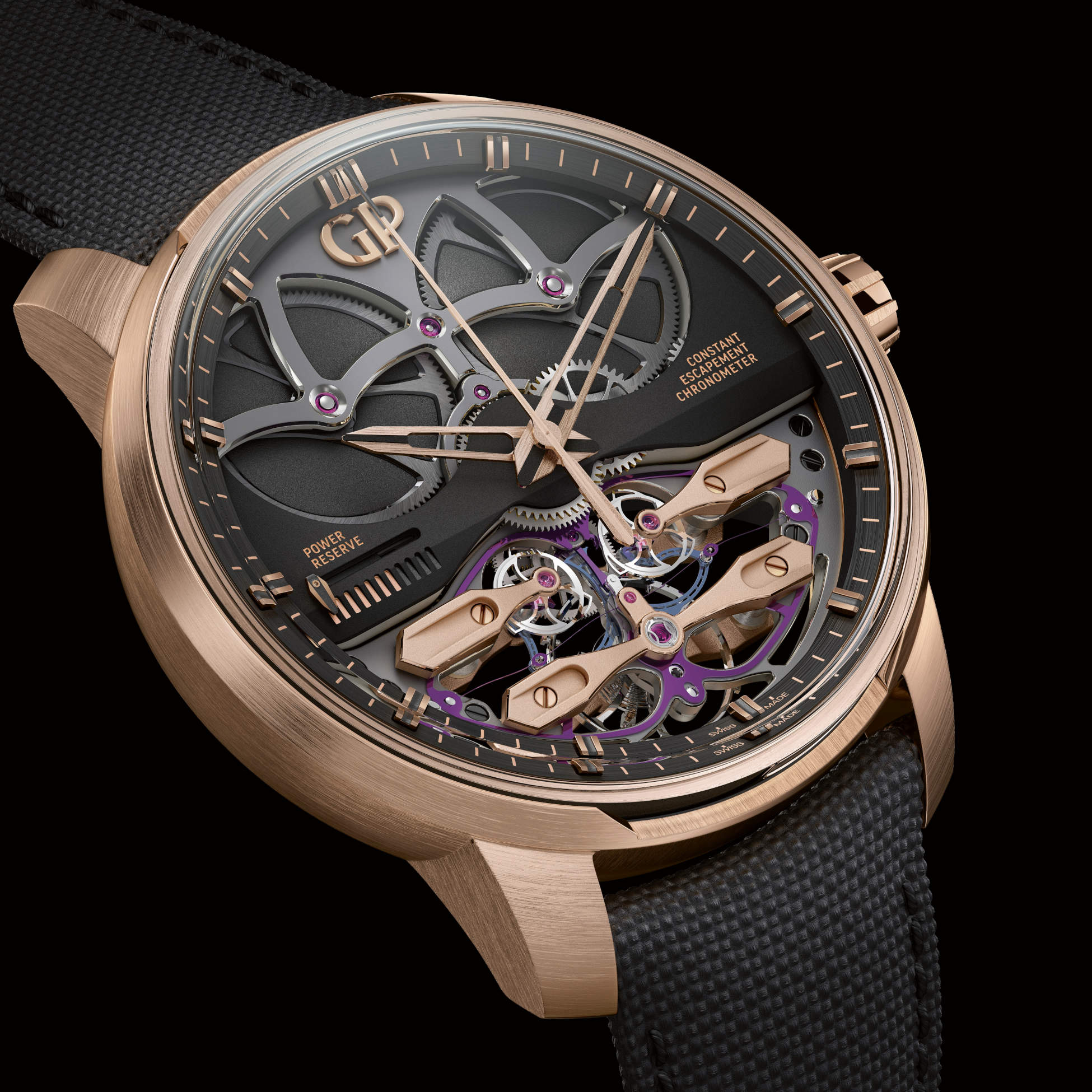 Girard-Perregaux unveils two Neo Constant Escapement variants in pink gold and carbon-silicium