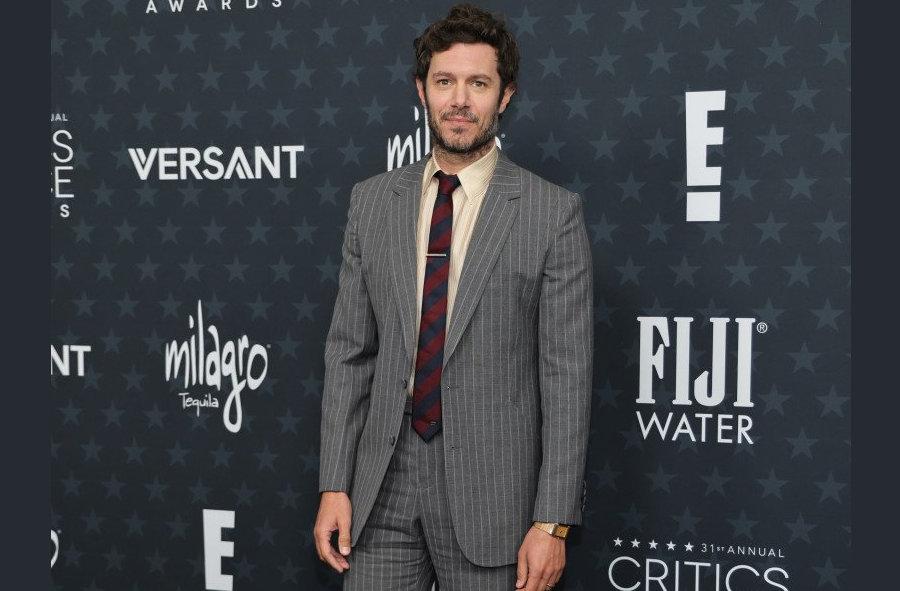 Adam Brody wears the Reverso Tribute Monoface Or Deco at the Critics Choice Awards