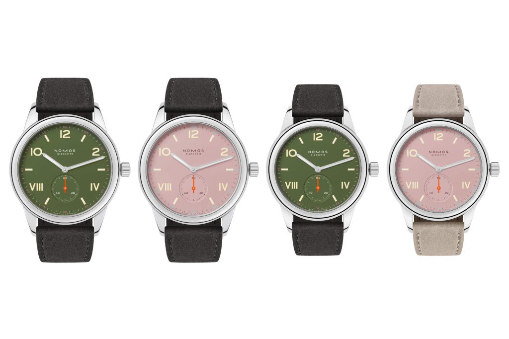 Club Campus grows up in color - NOMOS adds all olive and full rose