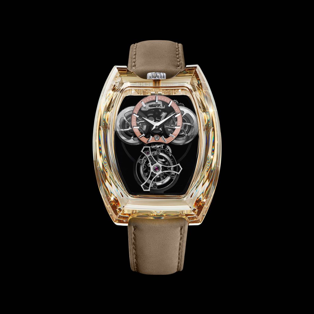 ArtyA Purity Moissanite Curvy Tourbillon - Starlight in a Curved Case