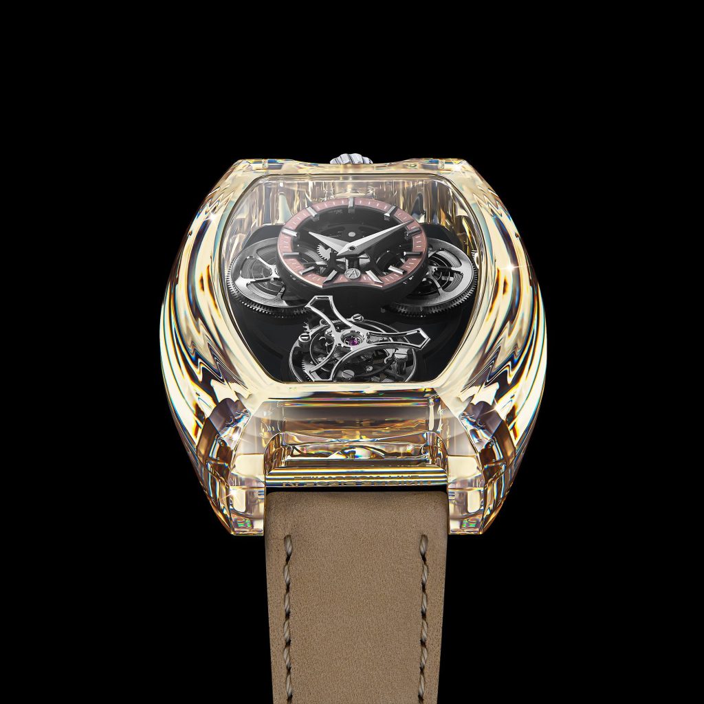 ArtyA Purity Moissanite Curvy Tourbillon - Starlight in a Curved Case