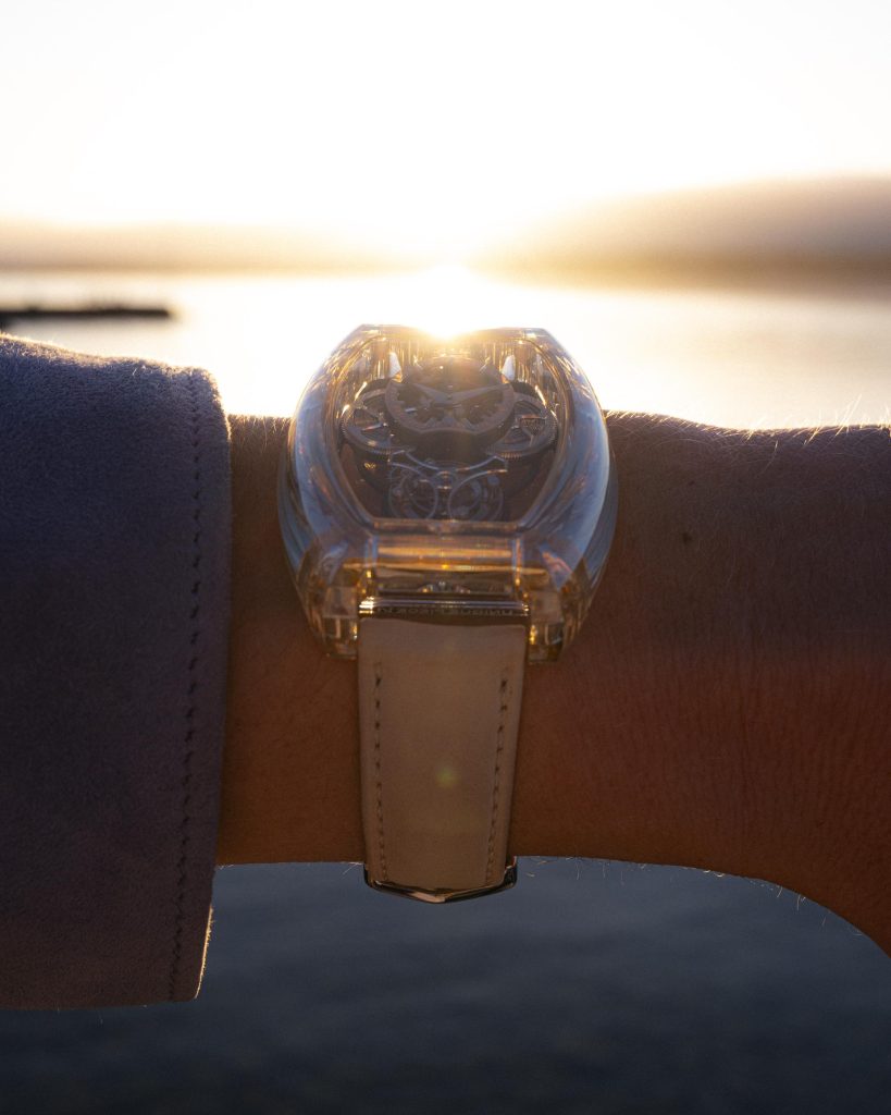 ArtyA Purity Moissanite Curvy Tourbillon - Starlight in a Curved Case