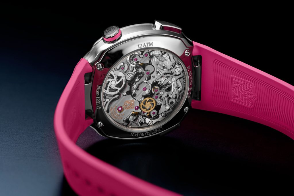 Moser Streamliner Alpine Pink Editions - precision in full colour