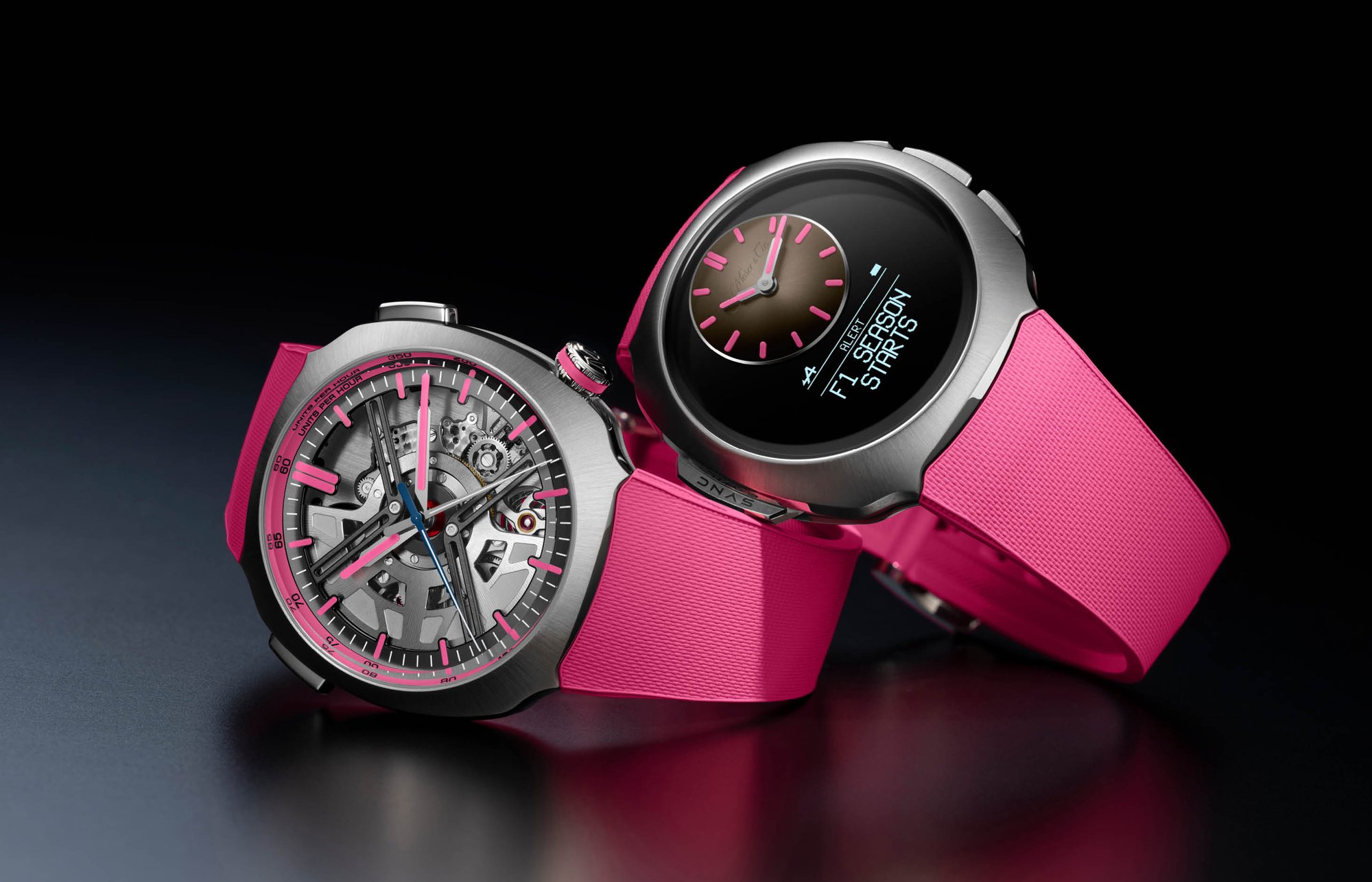 Moser Streamliner Alpine Pink Editions – precision in full colour