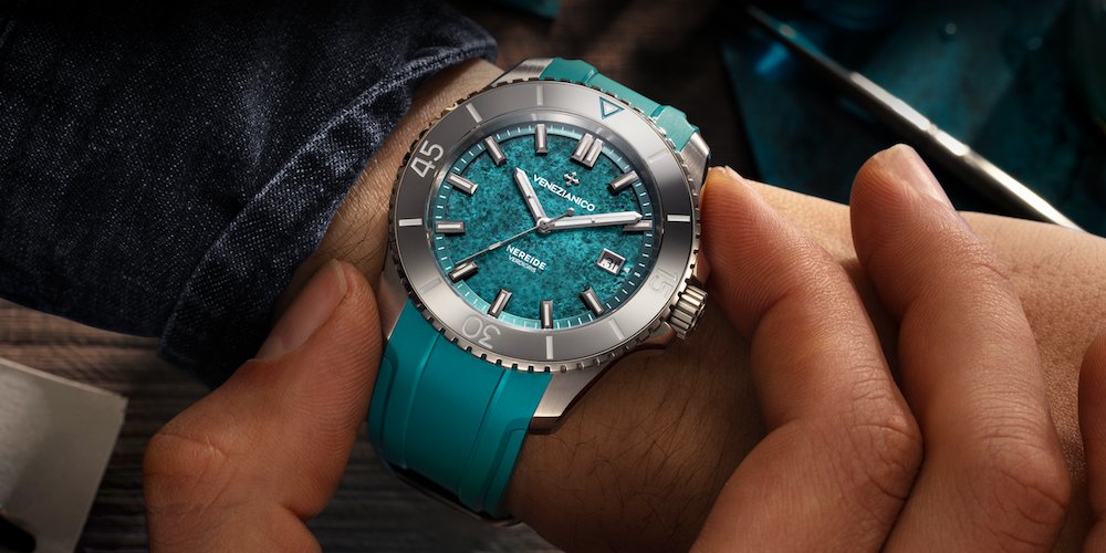 Venezianico Nereide Verdigris – a lagoon born patina on a capable diver