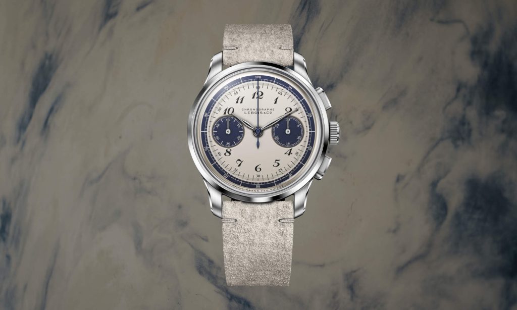 Quiet contrast - Lebois & Co Heritage Atelier Chronograph Bleu sur Blanc