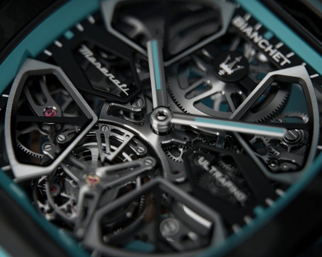 Bianchet x Maserati UltraFino Maserati – a flying tourbillon for the Trident’s centenary