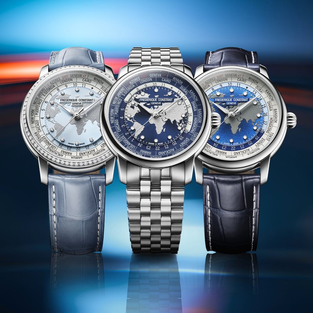 Frederique Constant unveils a refined Worldtimer trio