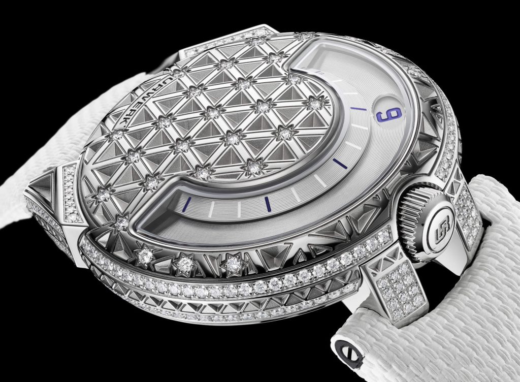 URWERK UR-101 Diamond Sky – wandering hours under a starlit grid