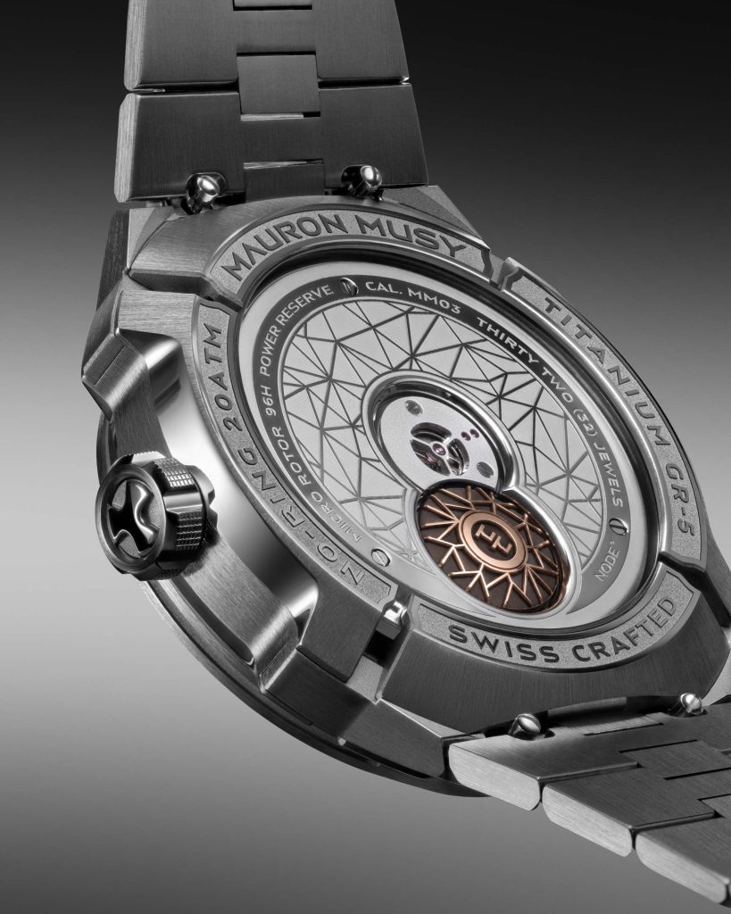 MAURON MUSY MU09 NODE - First Manufacture Movement and Integrated Bracelet