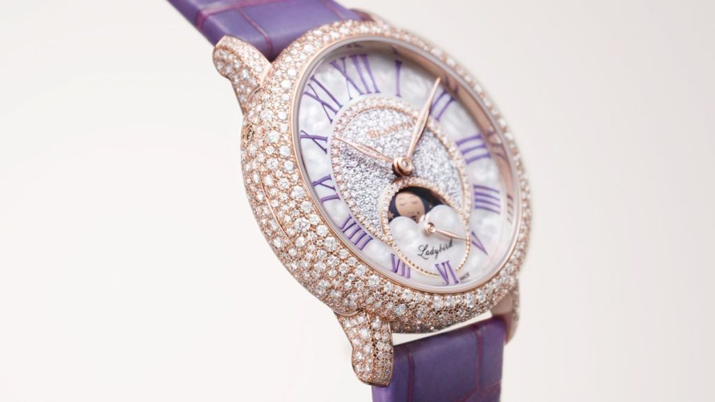 Blancpain Ladybird Colors Diamond Bloom – snow-set moonphase, poised and luminous