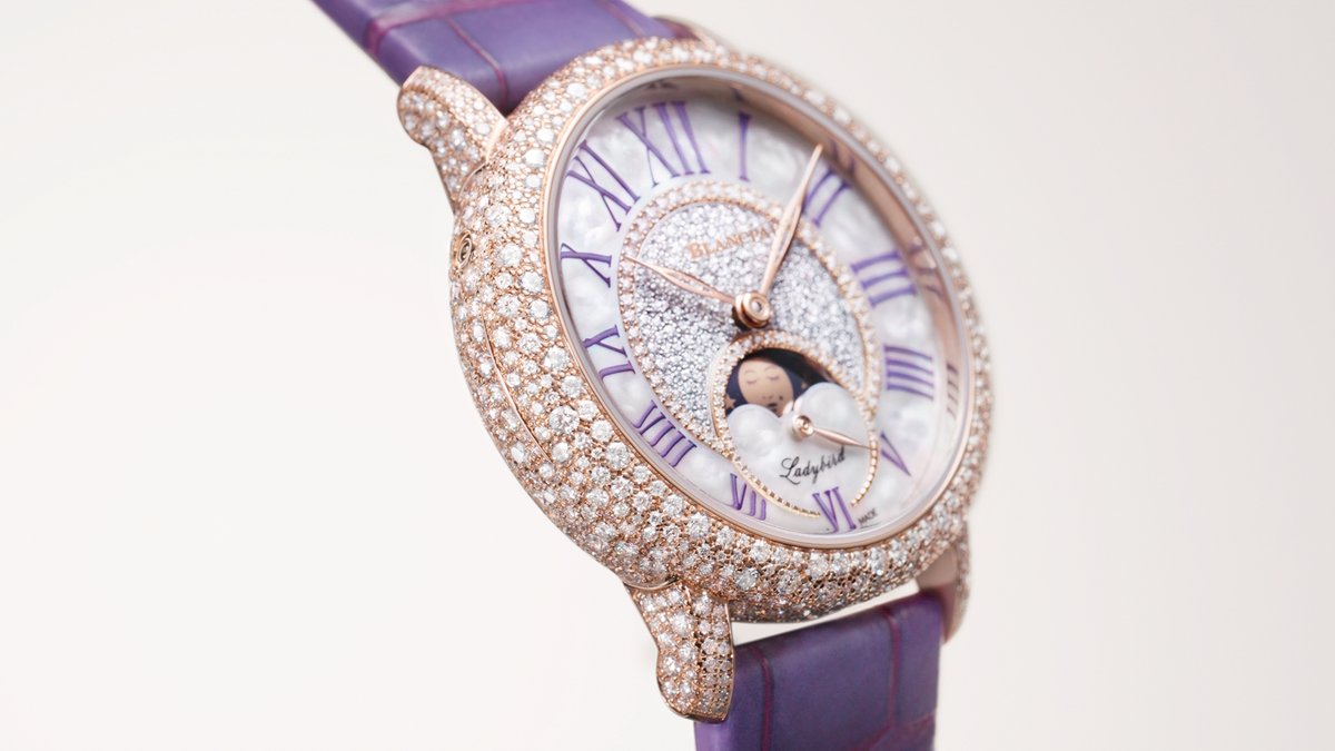 Blancpain Ladybird Colors Diamond Bloom – snow-set moonphase, poised and luminous