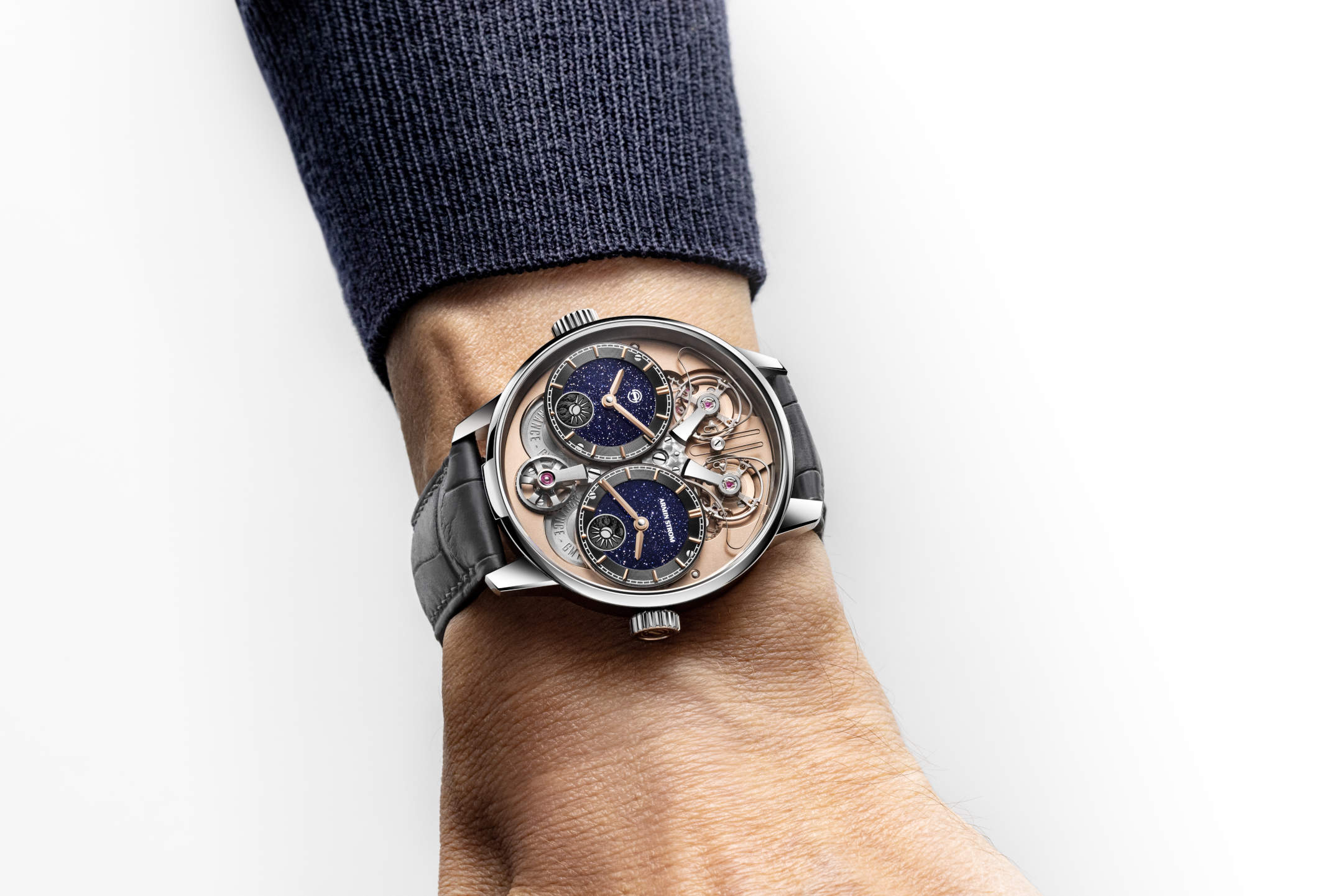 Armin Strom Dual Time GMT Resonance Aventurine – a restrained night sky in resonance