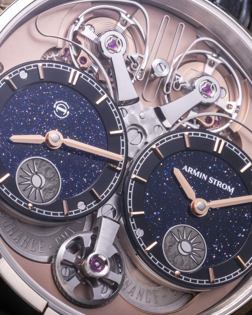 Armin Strom Dual Time GMT Resonance Aventurine - a restrained night sky in resonance