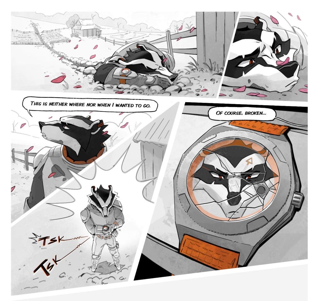 Micromilspec x Black Badger Broken Hour - a GMT with story scars