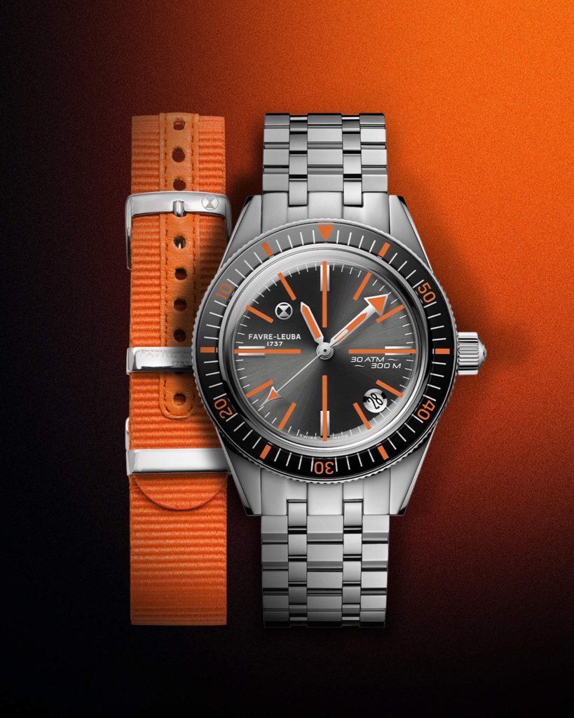 Favre Leuba Deep Raider Revival in Orange - Neo‑vintage with purpose