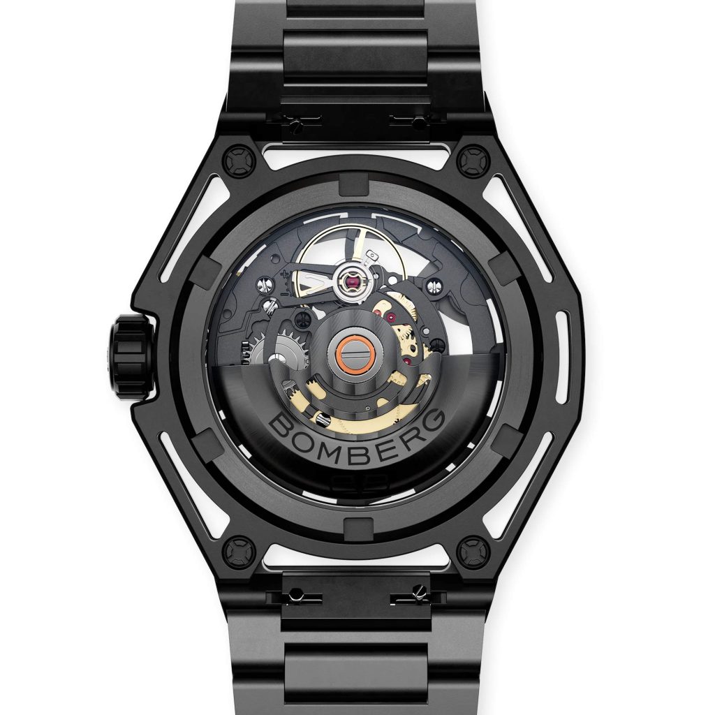 Bomberg Edge Tech - exposed engineering in a hexagon case