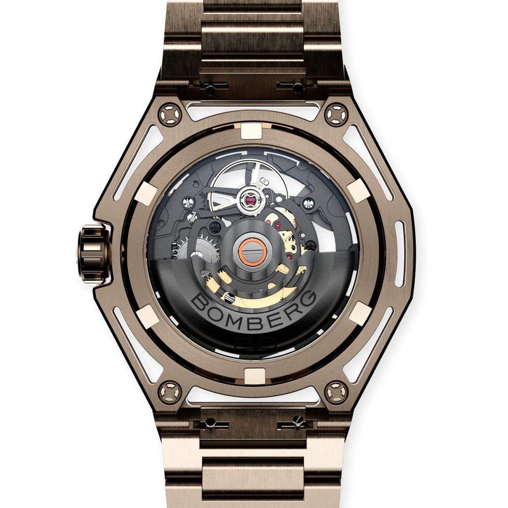 Bomberg Edge Tech - exposed engineering in a hexagon case