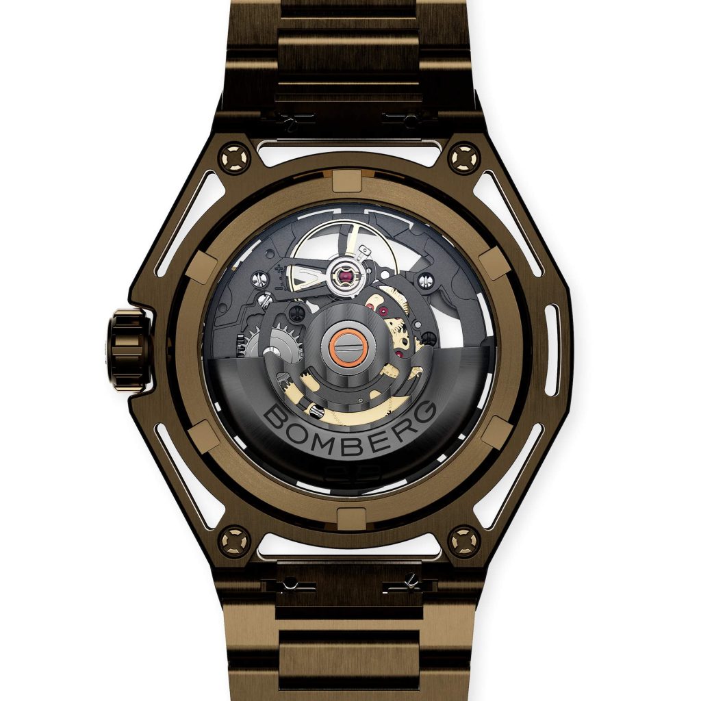 Bomberg Edge Tech - exposed engineering in a hexagon case