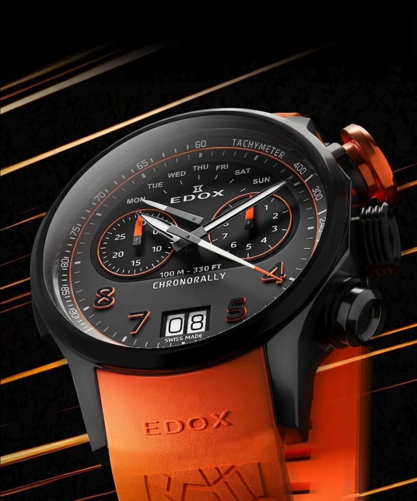 Edox Chronorally Orange Energy - a flash of asphalt-ready color