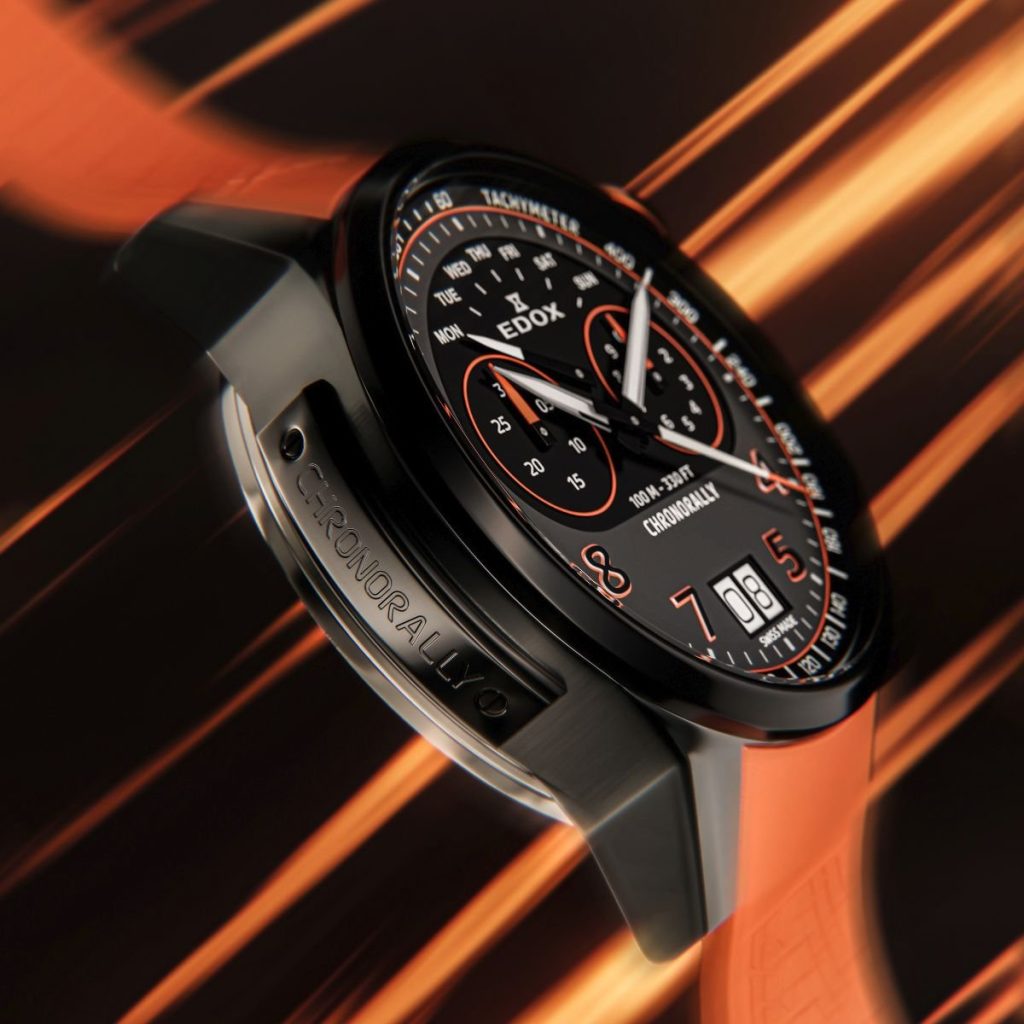Edox Chronorally Orange Energy – a flash of asphalt-ready color
