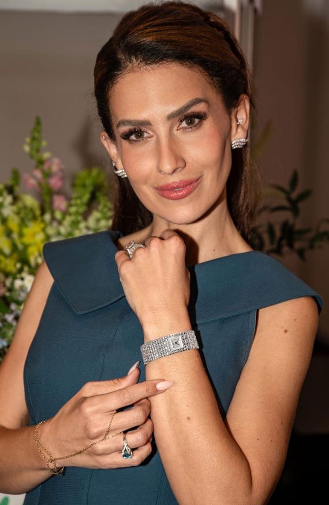Hilaria Baldwin opts for Frederique Constant’s Classics Manchette in NYC