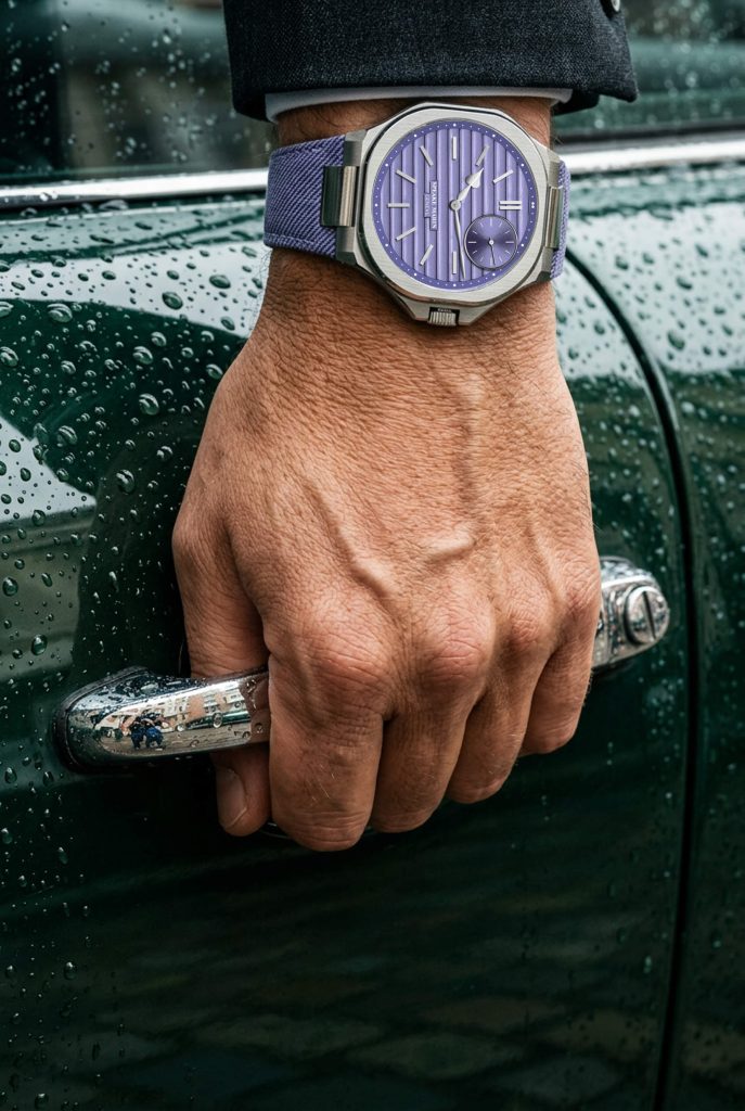 Speake Marin Ripples Portobello - a lavender mood with mechanical backbone