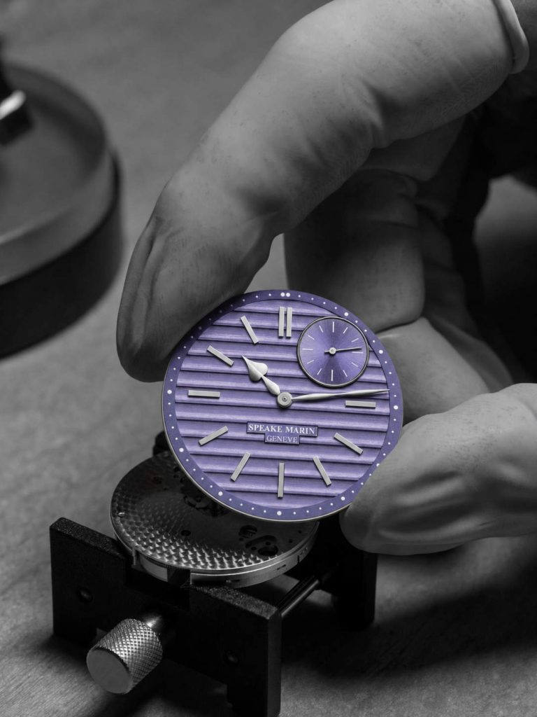 Speake Marin Ripples Portobello - a lavender mood with mechanical backbone