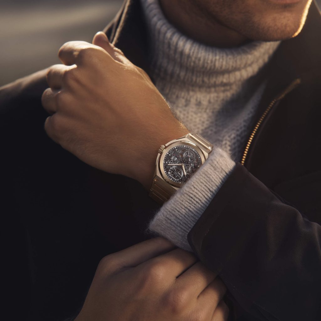 Bianchet Rotondo UltraFino Rose Gold - black and gold held in tension
