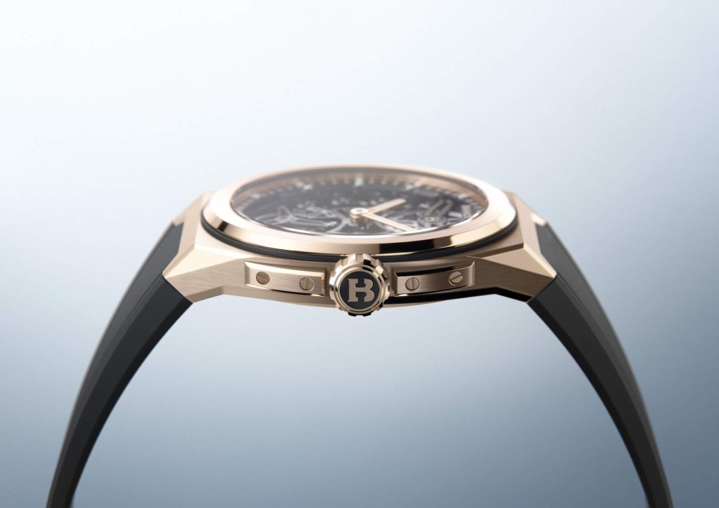Bianchet Rotondo UltraFino Rose Gold - black and gold held in tension