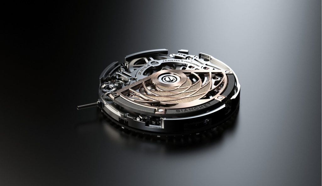 Bianchet Rotondo UltraFino Rose Gold – black and gold held in tension