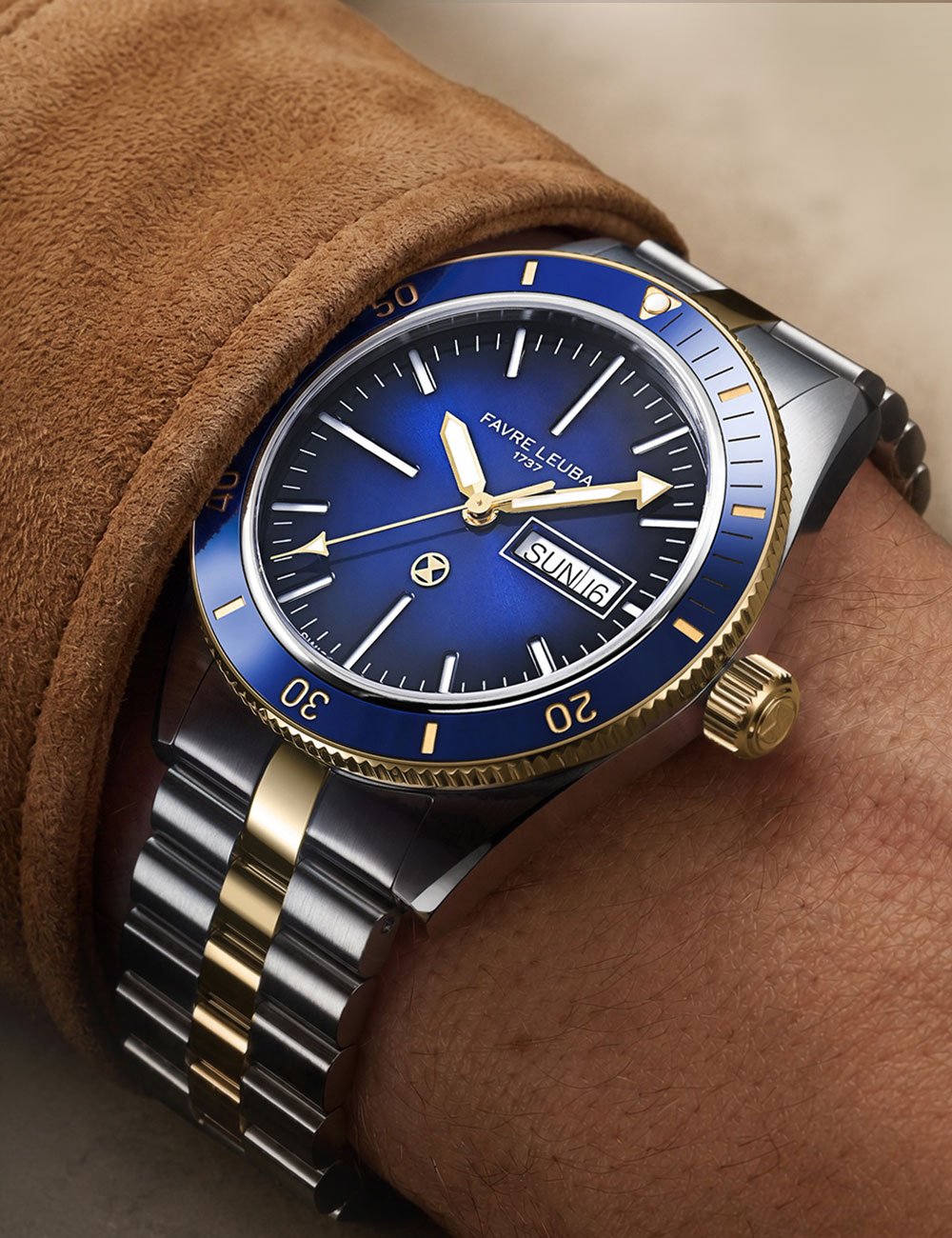 Favre Leuba Deep Raider Day Date Two-Tone – pragmatism with polish