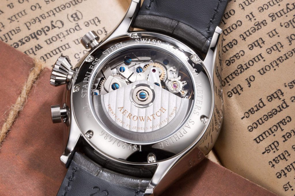 Aerowatch Les Grandes Classiques Chrono Moon Phase - a 199-piece valentine to the Valjoux