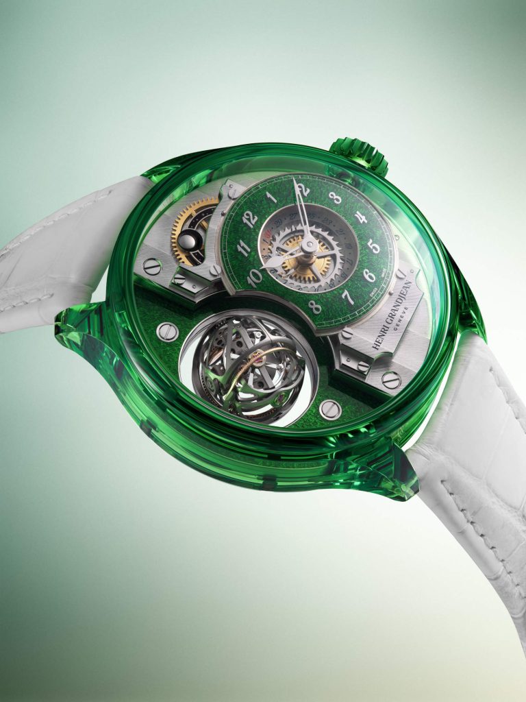 Henri Grandjean & Cie’s Magician Atrivm Green and Red - enamel meets sapphire at Geneva Watch Days 2026