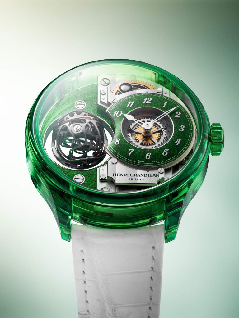 Henri Grandjean & Cie’s Magician Atrivm Green and Red - enamel meets sapphire at Geneva Watch Days 2026