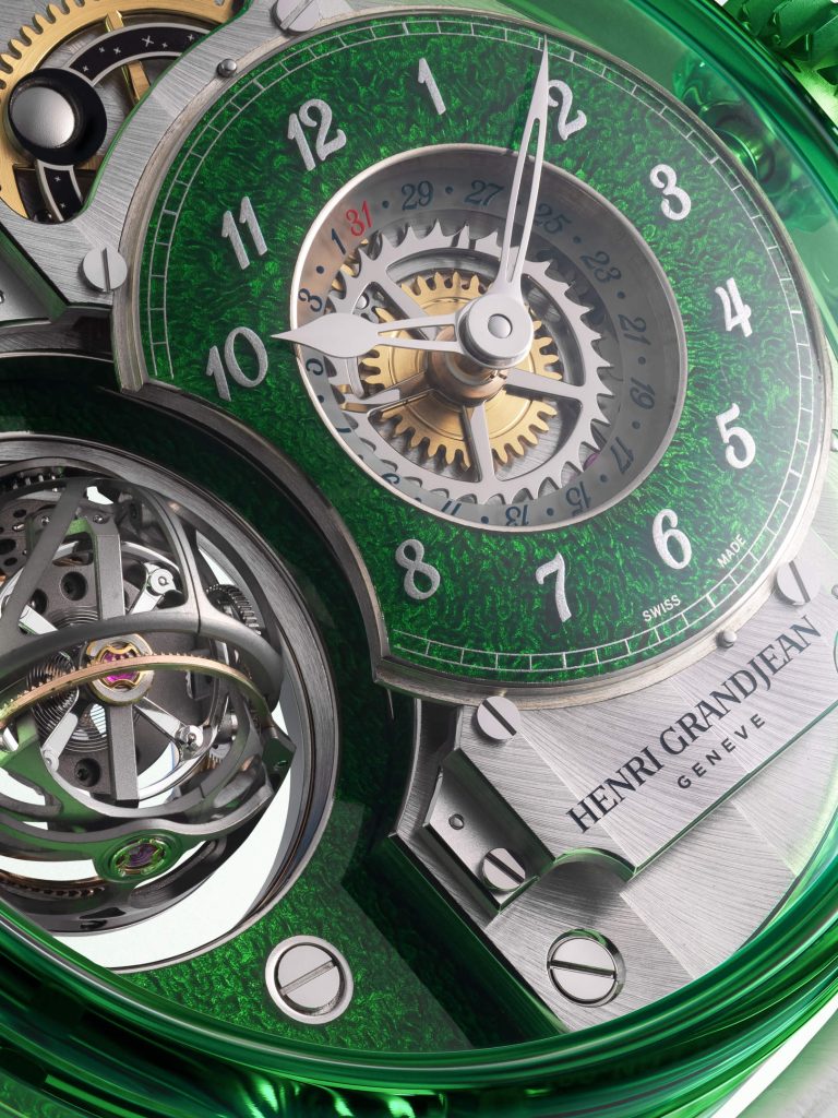 Henri Grandjean & Cie’s Magician Atrivm Green and Red - enamel meets sapphire at Geneva Watch Days 2026