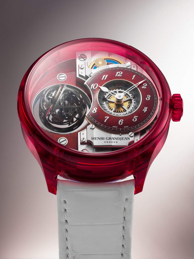 Henri Grandjean & Cie’s Magician Atrivm Green and Red - enamel meets sapphire at Geneva Watch Days 2026