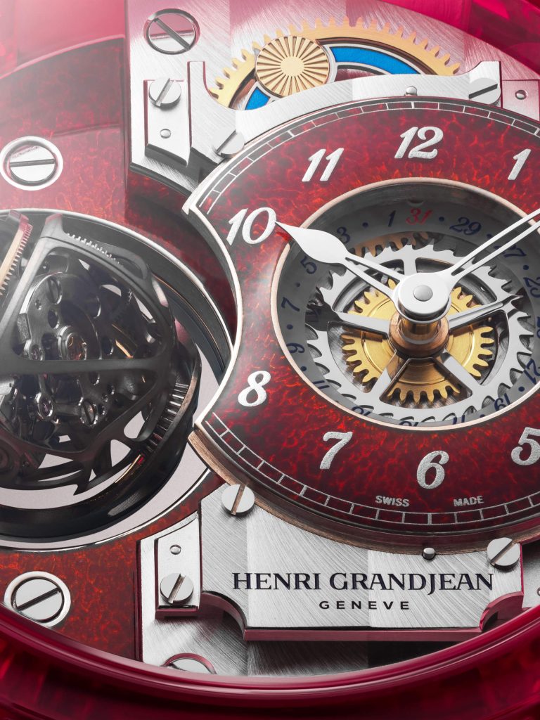 Henri Grandjean & Cie’s Magician Atrivm Green and Red - enamel meets sapphire at Geneva Watch Days 2026