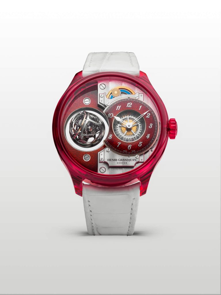 Henri Grandjean & Cie’s Magician Atrivm Green and Red - enamel meets sapphire at Geneva Watch Days 2026