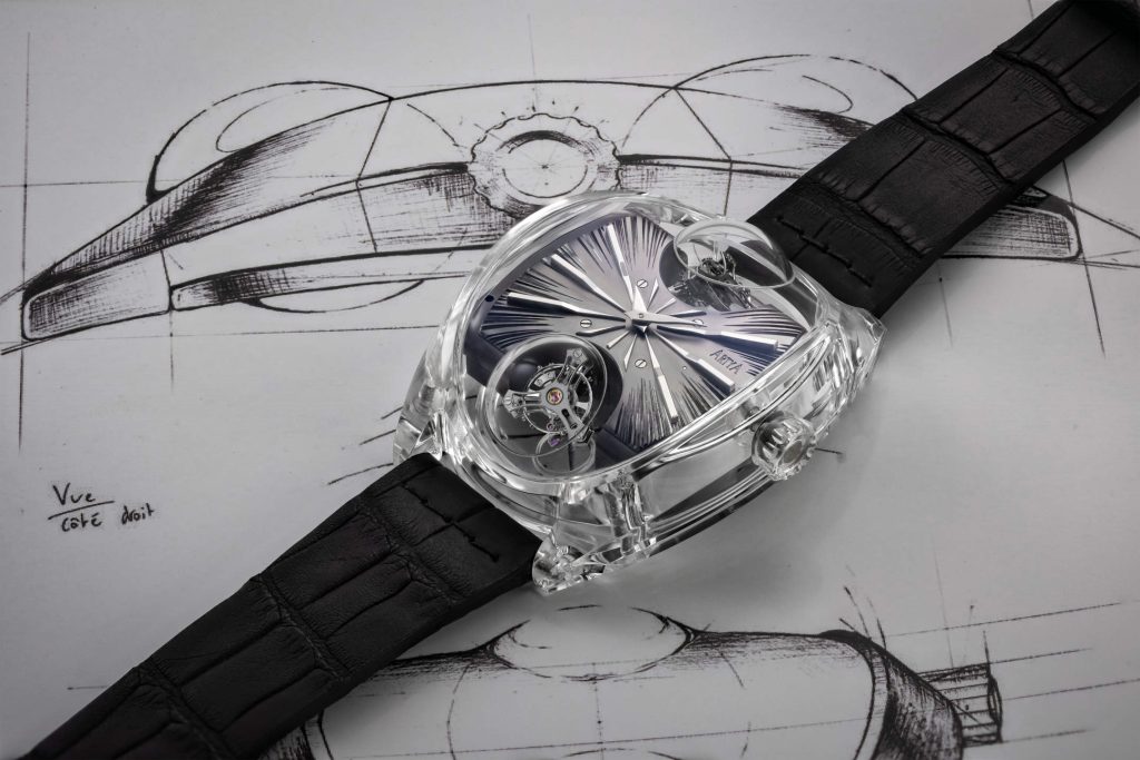 ArtyA Complexity Métiers d'Art - double inclined tourbillon, dressed by hand