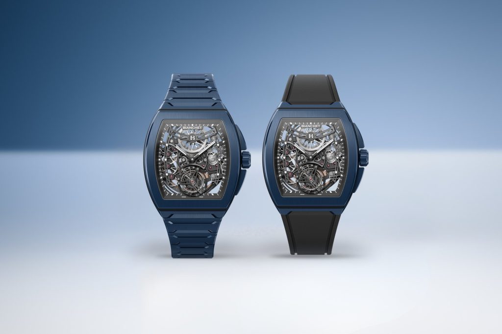 Bianchet UltraFino Tonneau in Ceramic: Blue Depth, White Light