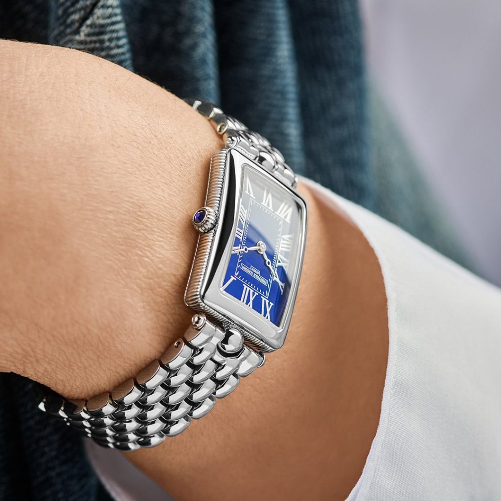 Frederique Constant Classics Art Deco Carree – retro geometry in blue