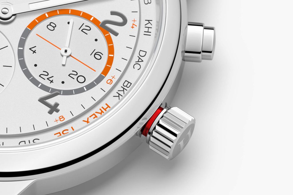 NOMOS Club Sport neomatik Worldtimer - Handelsblatt Edition for the trading day and the red-eye