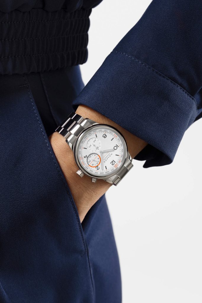 NOMOS Club Sport neomatik Worldtimer - Handelsblatt Edition for the trading day and the red-eye