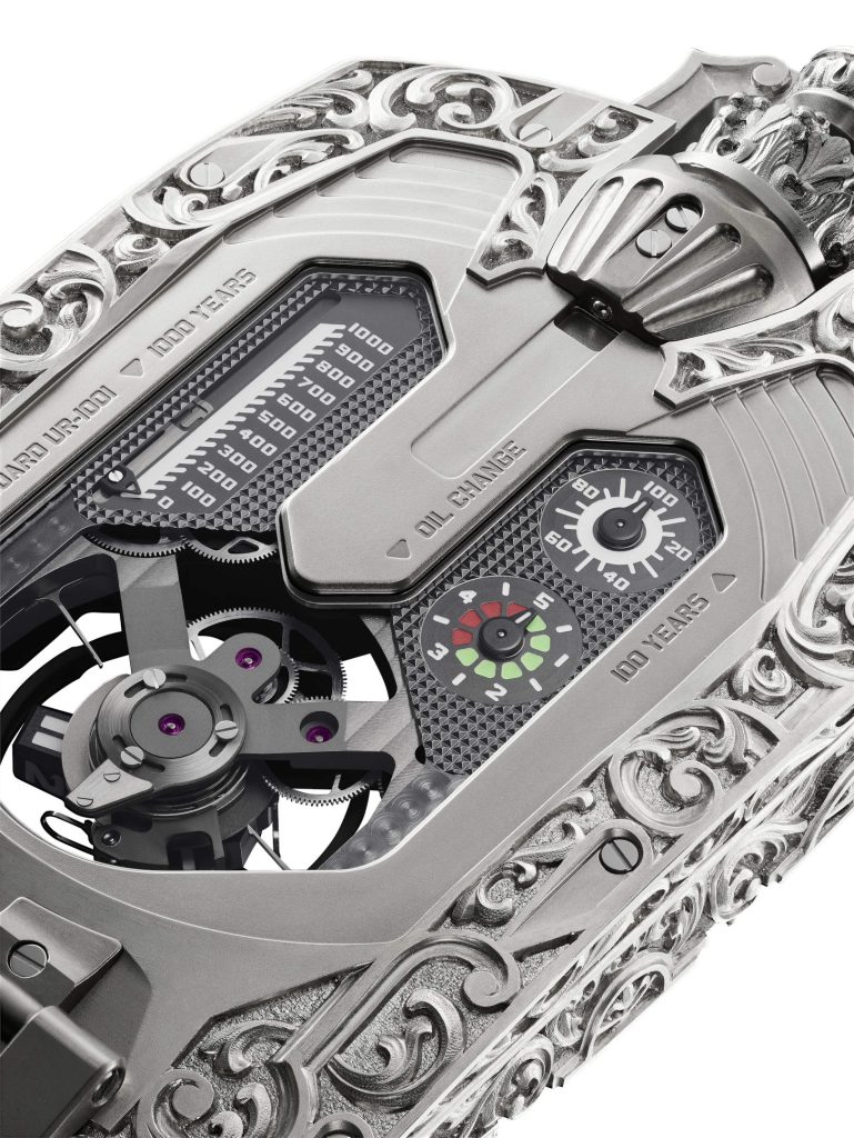URWERK UR-1001 Amadeus - eternity carved in titanium
