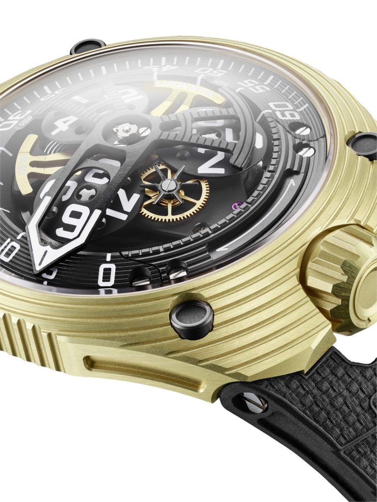 URWERK UR-150 Golden Scorpion - yellow gold, kinetic poise