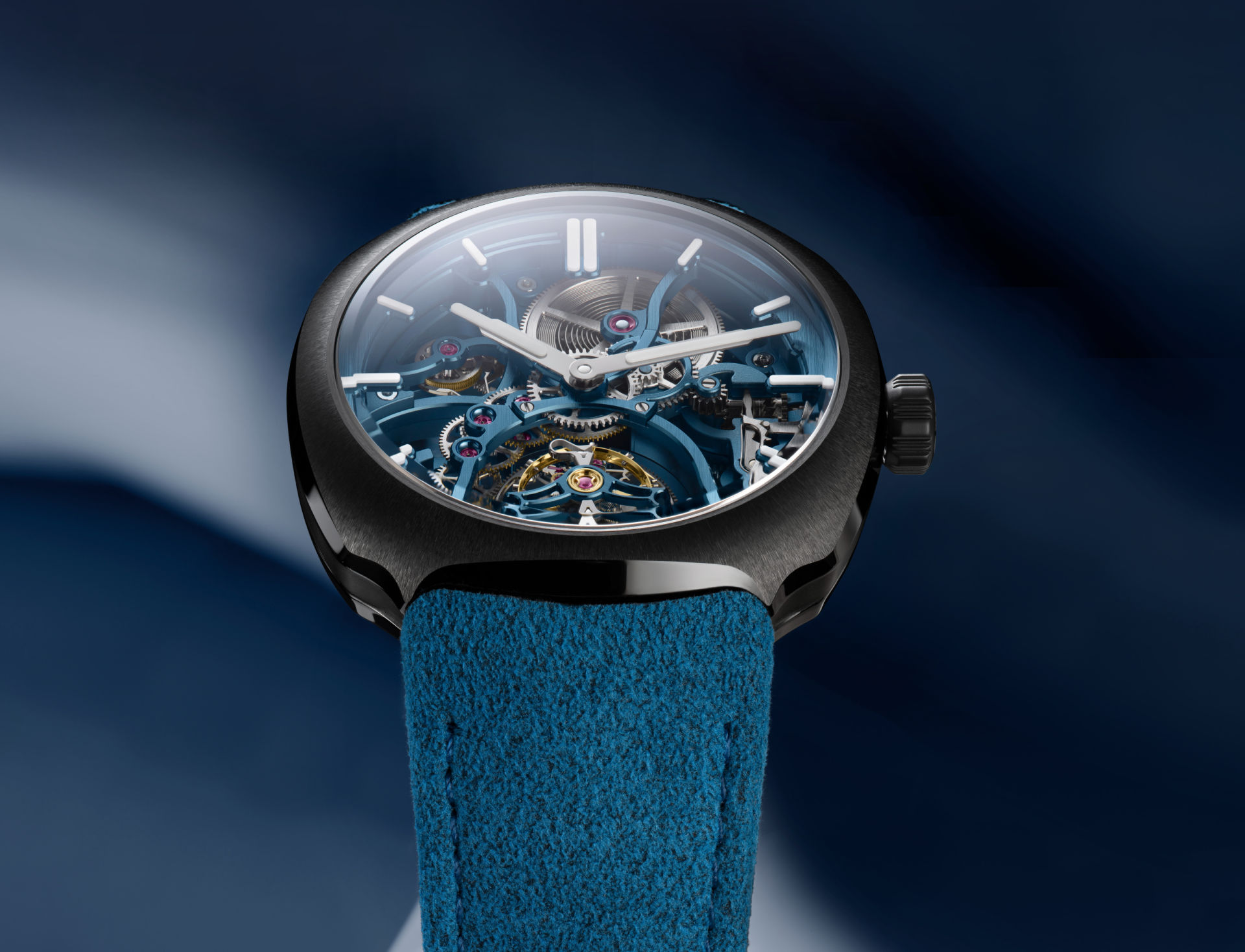 Moser Streamliner Tourbillon Skeleton Ceramic Alpine – Form Meets Material
